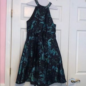 Formal Cocktail Dress with Highcut Neck